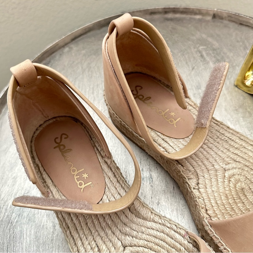 Splendid Tan Espadrille Ankle Strap Sandals Size 7M - Picture 8 of 12